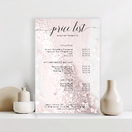 Poster Cartaz de lista de preços brilhantes moderno