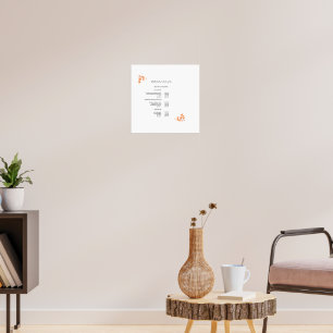 Poster Cartaz de lista de preços moderno