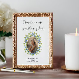 Poster Cartaz de Livro de Memórias para Serviço Memorial