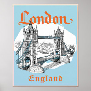 Poster Cartaz de Londres, Inglaterra