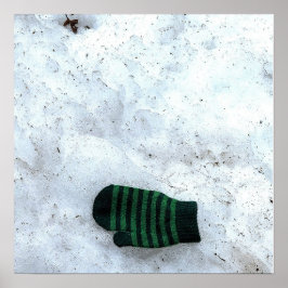 Poster Cartaz de Luvas Perdidas na Neve