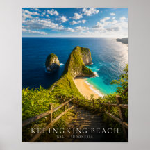 Cartaz de Luxo da Praia Kelingking Bali