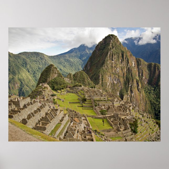 Póster Cartaz de Machu Picchu, cidade inca no Peru (Frente)