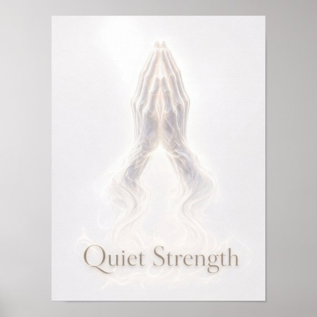 Poster Cartaz de Mãos em Oração (Frente)