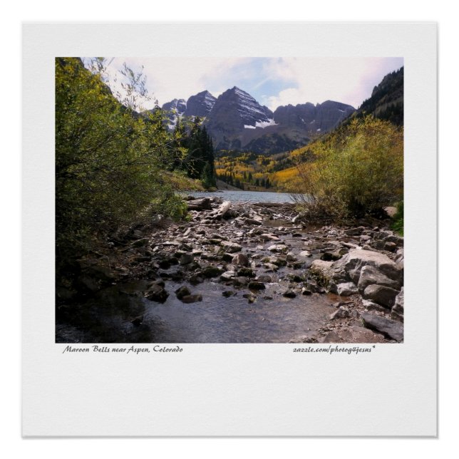 Póster Cartaz de Maroon Bells (Frente)