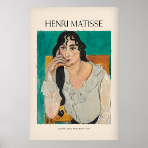 Poster Cartaz de Matisse - Laurette com uma Blusa Branca9