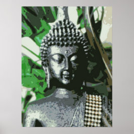 Poster Cartaz de Meditação do Buda Pacífico – Zen Central