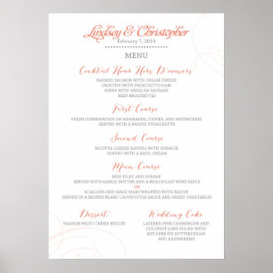 Póster Cartaz de Menu de Lindsey