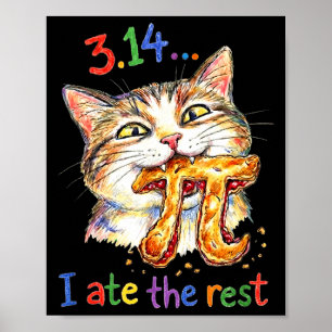 Poster Cartaz de Menu de Torta Engraçada do Dia do Pi 3.1