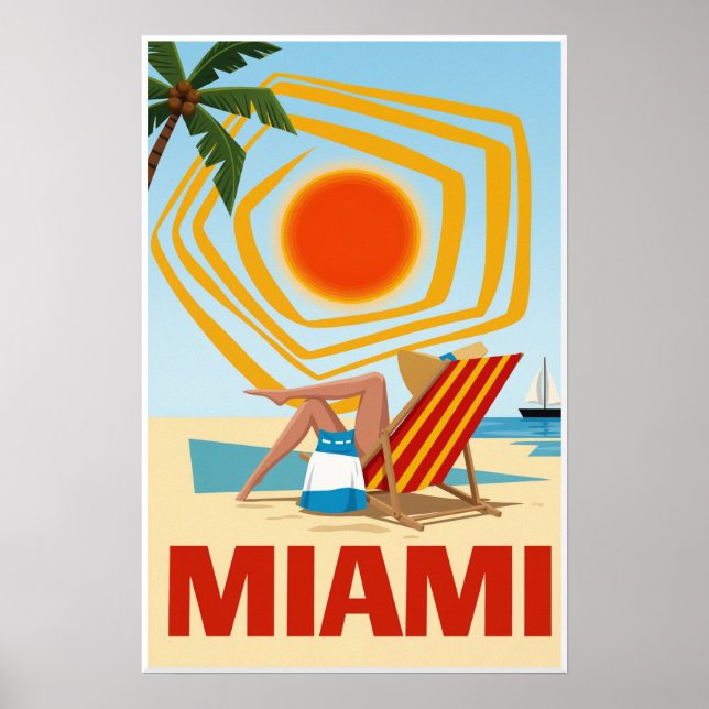 Poster cartaz de Miami (Frente)