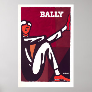 Poster Cartaz de Moda Bally Shoes