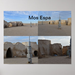 Poster Cartaz de Mos Espa no planeta Tatooine