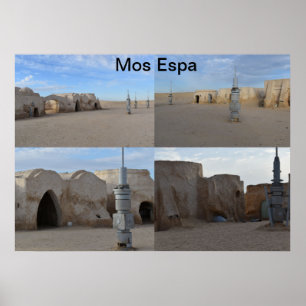 Poster Cartaz de Mos Espa no planeta Tatooine
