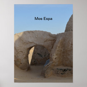 Poster Cartaz de Mos Espa no planeta Tatooine