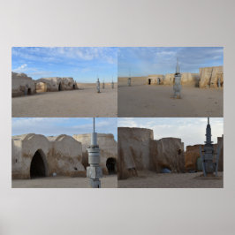 Poster Cartaz de Mos Espa no planeta Tatooine