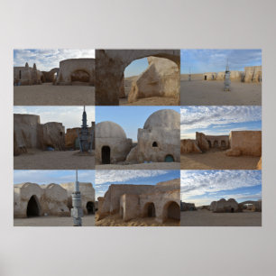 Poster Cartaz de Mos Espa no planeta Tatooine