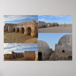 Poster Cartaz de Mos Espa no planeta Tatooine