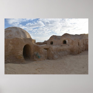 Poster Cartaz de Mos Espa no planeta Tatooine