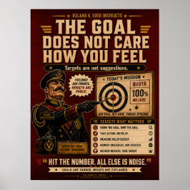Poster Cartaz de Motivação de Meta de Vendas | Roland K.