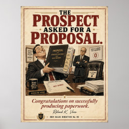 Poster Cartaz de Motivação para Proposta de Vendas | Rola