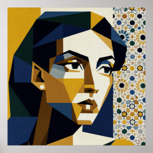 Poster Cartaz de Mulher ao Piano Art Deco Sala de Música
