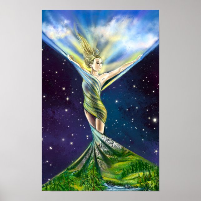 Poster Cartaz de Mulher na Primavera (Frente)