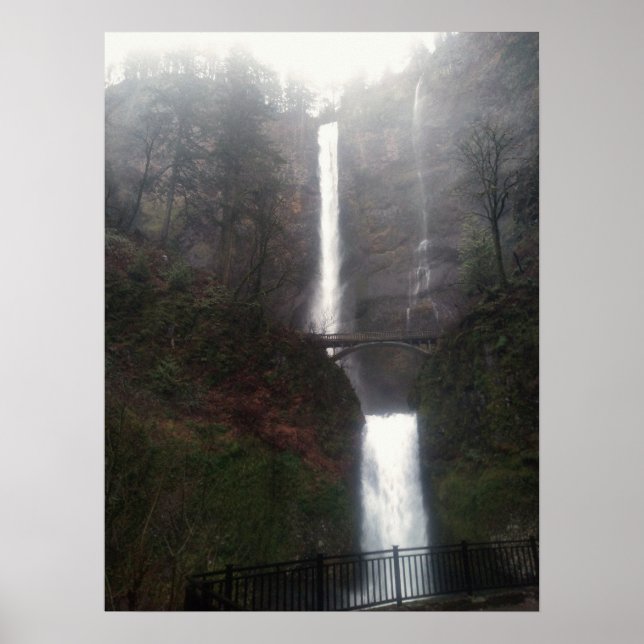 Poster Cartaz de Multnomah Falls (Frente)