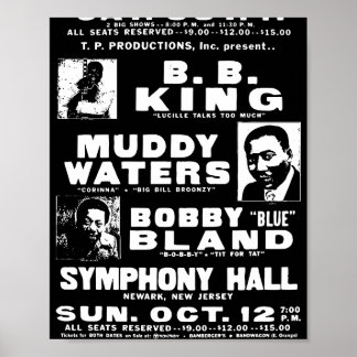Poster Cartaz de Música Blues