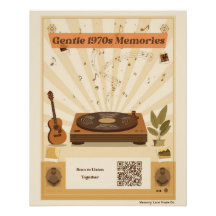 Cartaz de Música para Cuidados de Memória dos Anos