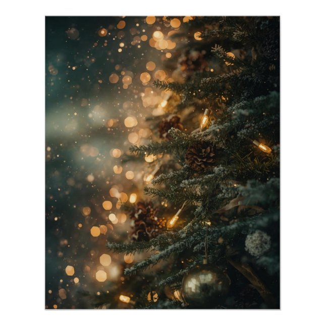 Póster Cartaz de Natal Antigo ‘Paz na Terra’ (Frente)
