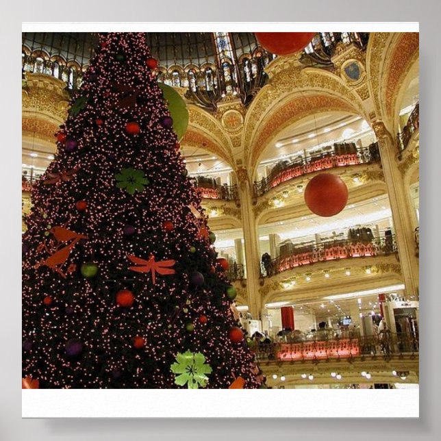 Póster Cartaz de Natal em Paris (Frente)