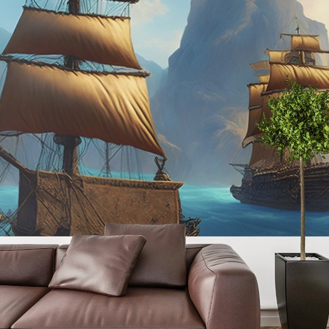 Poster Cartaz de Navegação de Navio Pirata Antigo  (Criador carregado)