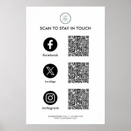 Poster Cartaz de negócios personalizado para redes sociai