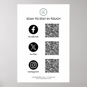 Poster Cartaz de negócios personalizado para redes sociai