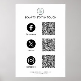 Poster Cartaz de negócios personalizado para redes sociai