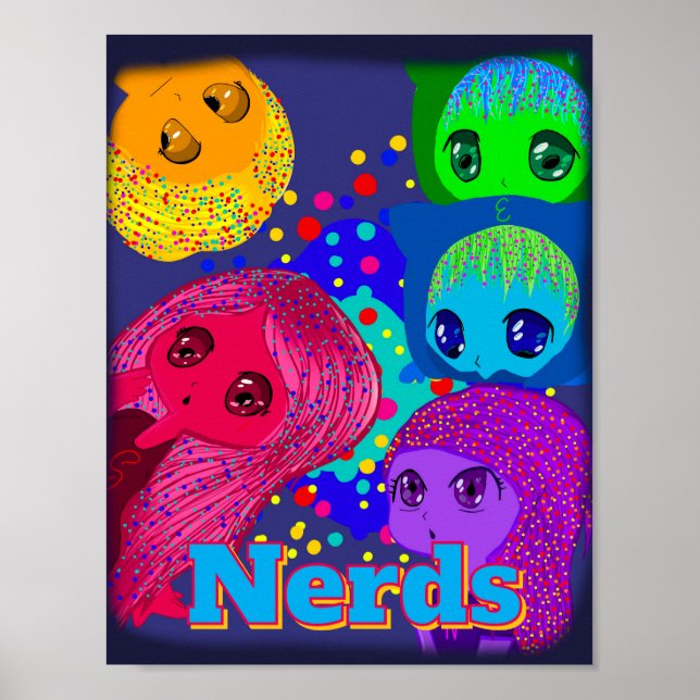 Poster Cartaz de Nerds (Frente)