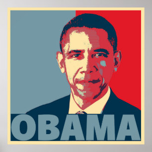POSTER CARTAZ DE OBAMA EM POP ART