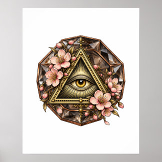 Poster Cartaz de Olho de Cerejeira em Flor