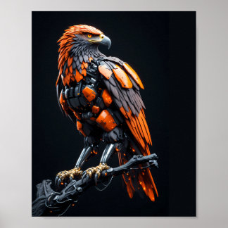 Poster Cartaz de Olhos Confidentes do Águia Cyberpunk Mec