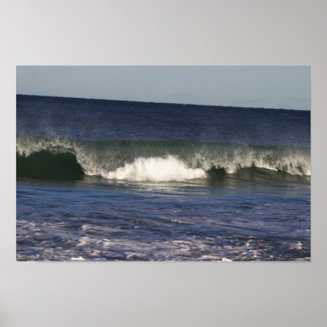 Poster Cartaz de Ondas do Oceano (Frente)