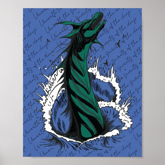 Poster Cartaz de Ondas do Oceano da Serpente Monstro do M (Frente)