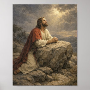 Poster Cartaz de Oração de Jesus no Getsêmani – Pacífico