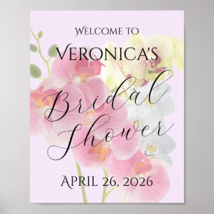 Poster Cartaz de Orquídea Pastel