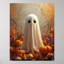 Cartaz de Outono Fantasma - Halloween e Outono Aco