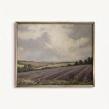 Cartaz de Paisagem de Campo de Lavanda Inglesa