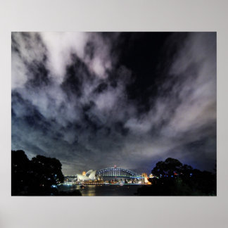 Póster Cartaz de Paisagens Urbanas Dramáticas do Porto de