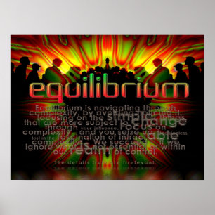 Poster Cartaz de Palavras de Equilíbrio