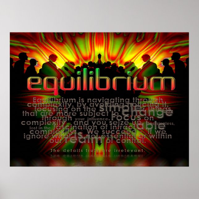 Poster Cartaz de Palavras de Equilíbrio (Frente)