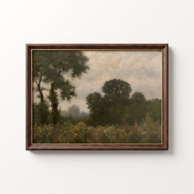 Poster Cartaz de Parede de Jardim de Casa de Verão (Summer Cottage Garden Wall Art Poster - close-up view (frame/decor not included))
