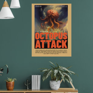Poster Cartaz de Parede Inspirado em Filme Retro de Ficçã